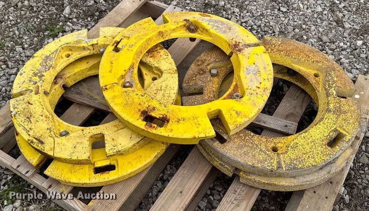 image for item EM3766 (9) John Deere wheel weights