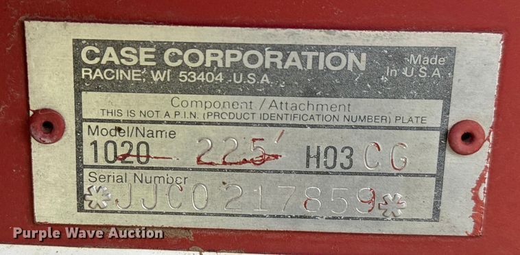 image for item EM5504 1995 Case 1020 flex head