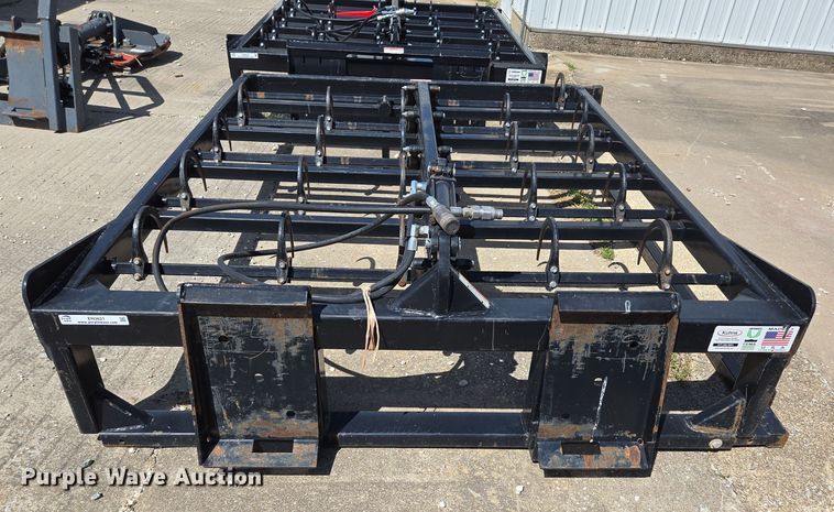 image for item EN3621 Kuhns 510F skid steer bale accumulator grapple