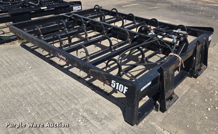 image for item EN3621 Kuhns 510F skid steer bale accumulator grapple