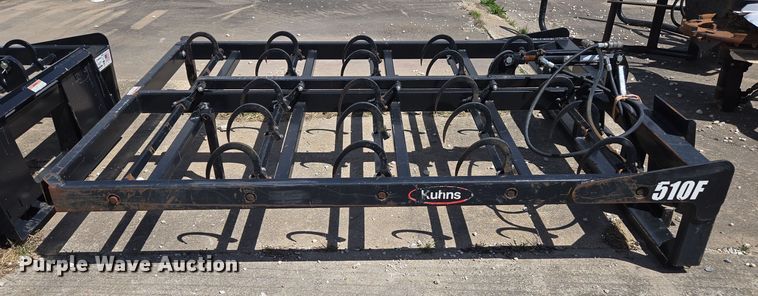 image for item EN3621 Kuhns 510F skid steer bale accumulator grapple