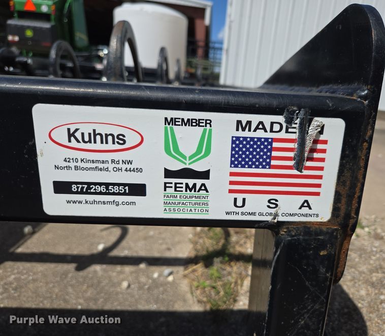 image for item EN3621 Kuhns 510F skid steer bale accumulator grapple