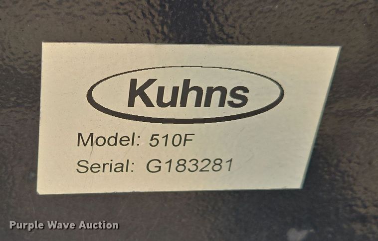 image for item EN3621 Kuhns 510F skid steer bale accumulator grapple