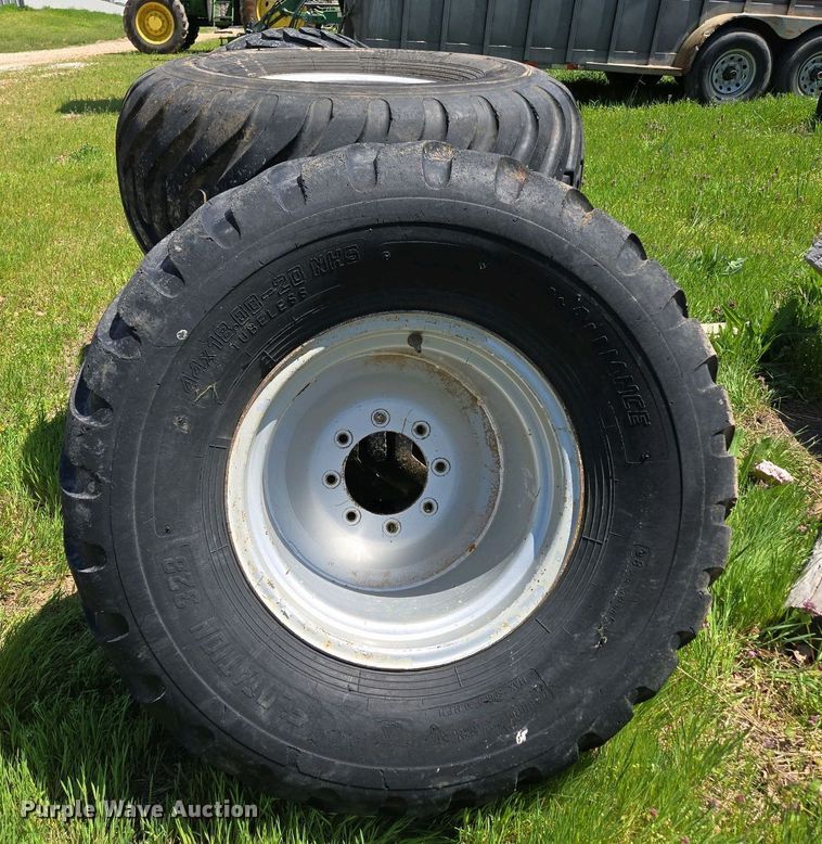 image for item EN3634 (4) Alliance 44x18.00-20 tires and wheels