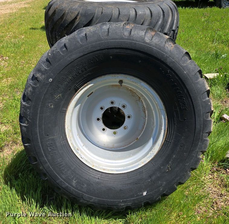 image for item EN3634 (4) Alliance 44x18.00-20 tires and wheels