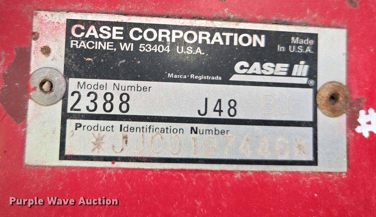 image for item EQ3998 1998 Case IH 2388 AFS combine