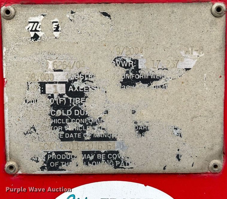 image for item DO0727 2004 Mickey Truck Bodies delivery trailer