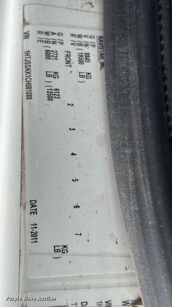 image for item DO0750 2012 International  TerraStar box truck