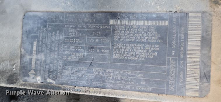 image for item DP6324 2000 International 4700 flatbed truck