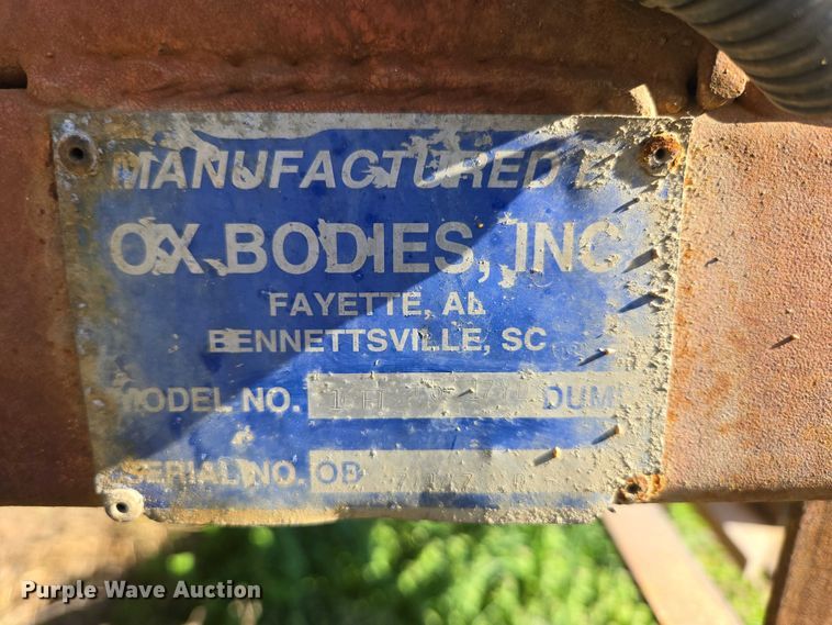 image for item DP6331 Ox Bodies dump truck bed