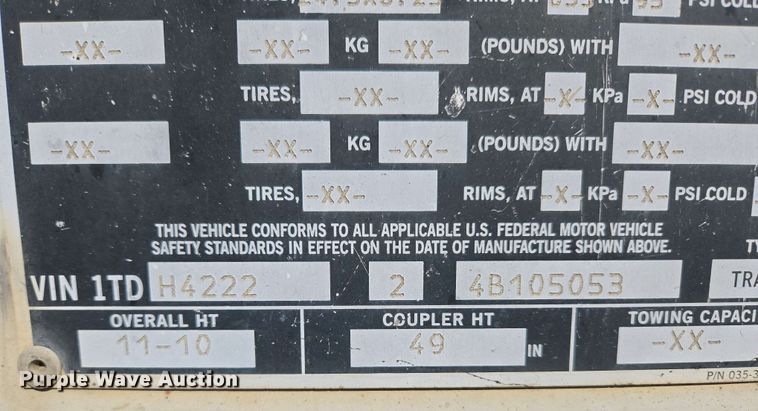 image for item DP6339 2004 Timpte Super Hopper grain trailer