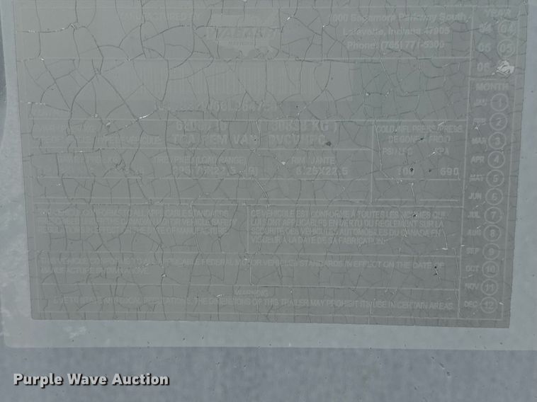 image for item DV1913 2006 Wabash DVCVHPC dry van trailer