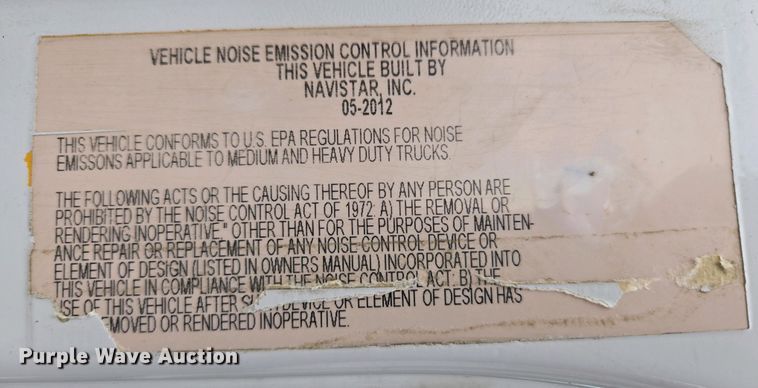 image for item EC0958 2013 International 4300 dump truck