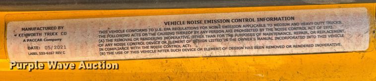 image for item EC3567 2022 Kenworth T680 semi truck