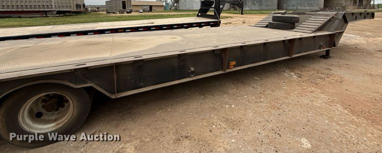 image for item ED5585 1988 Wilson 4360T drop deck hydraulic tail equipment trailer