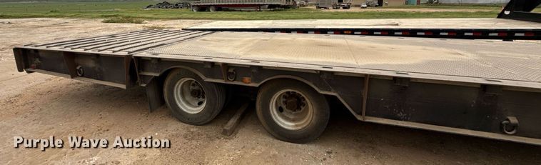 image for item ED5585 1988 Wilson 4360T drop deck hydraulic tail equipment trailer