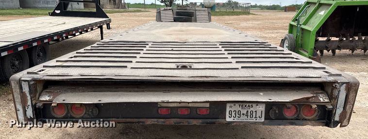 image for item ED5585 1988 Wilson 4360T drop deck hydraulic tail equipment trailer