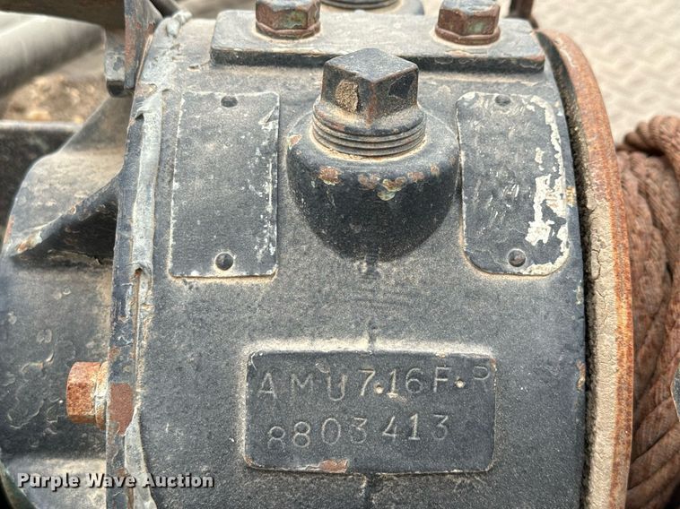 image for item ED5585 1988 Wilson 4360T drop deck hydraulic tail equipment trailer