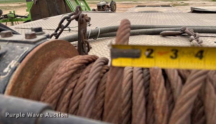 image for item ED5585 1988 Wilson 4360T drop deck hydraulic tail equipment trailer