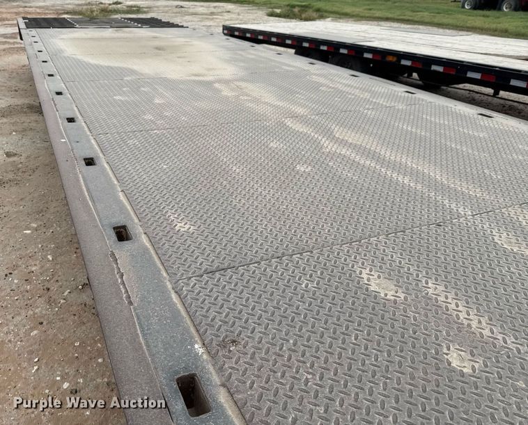 image for item ED5585 1988 Wilson 4360T drop deck hydraulic tail equipment trailer