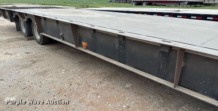 image for item ED5585 1988 Wilson 4360T drop deck hydraulic tail equipment trailer