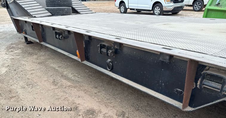 image for item ED5585 1988 Wilson 4360T drop deck hydraulic tail equipment trailer
