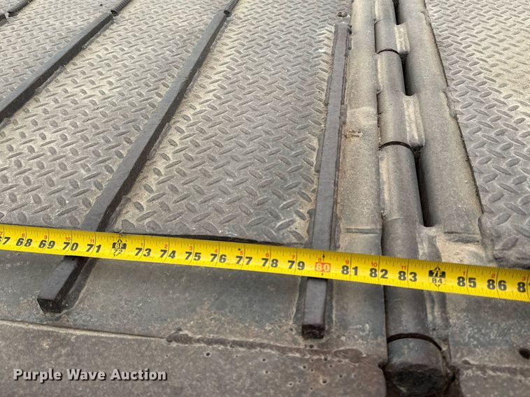 image for item ED5585 1988 Wilson 4360T drop deck hydraulic tail equipment trailer