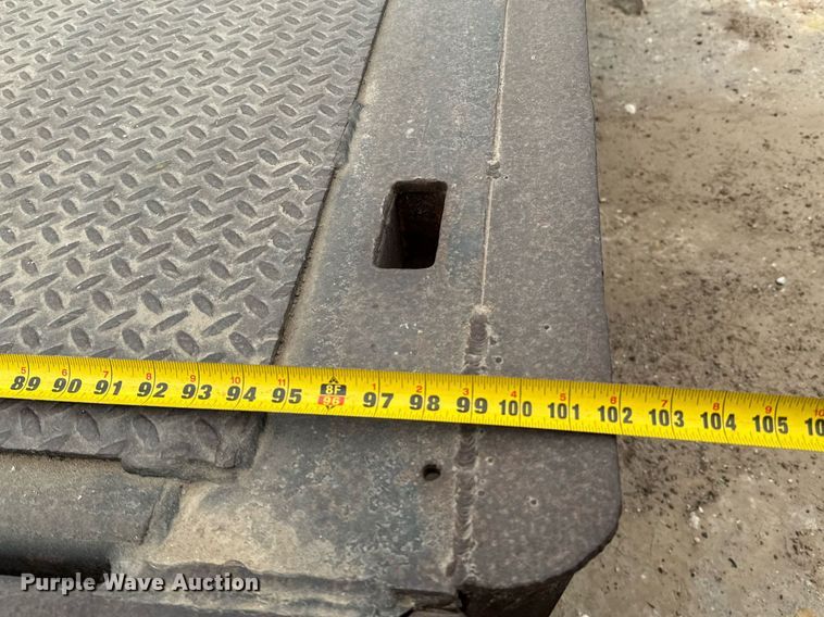 image for item ED5585 1988 Wilson 4360T drop deck hydraulic tail equipment trailer