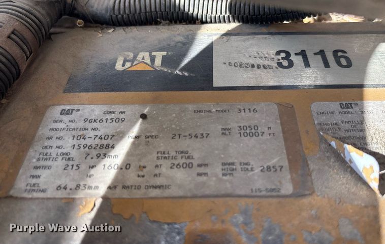 image for item EF3008 1997 GMC C7500 box truck