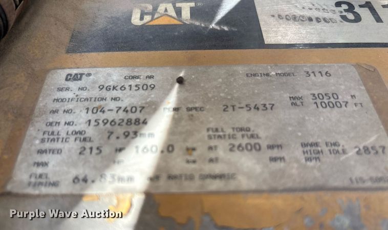 image for item EF3008 1997 GMC C7500 box truck