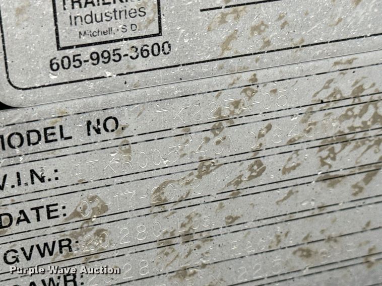 image for item EG5725 2011 Trail King TK110HDG-533 lowboy equipment trailer