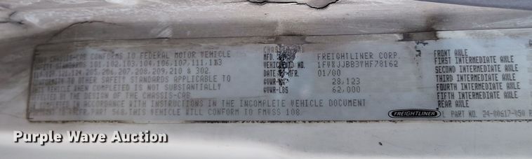 image for item EH0233 2000 Freightliner FL80 roll-off container truck