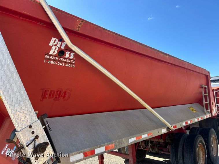 image for item EK2917 2007 Dierzen Kewanee Heavy Ind. Trailers, Inc. Pit Boss TA23QE963SP end dump trailer