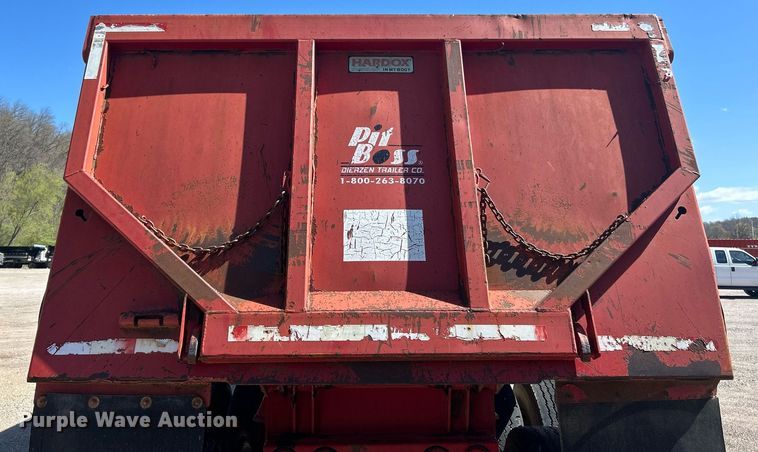 image for item EK2917 2007 Dierzen Kewanee Heavy Ind. Trailers, Inc. Pit Boss TA23QE963SP end dump trailer
