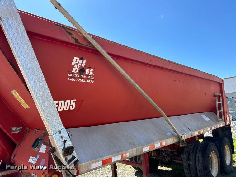 image for item EK2918 2007 Dierzen Kewanee Heavy Ind. Trailers, Inc. Pit Boss TA23QF963SR end dump trailer