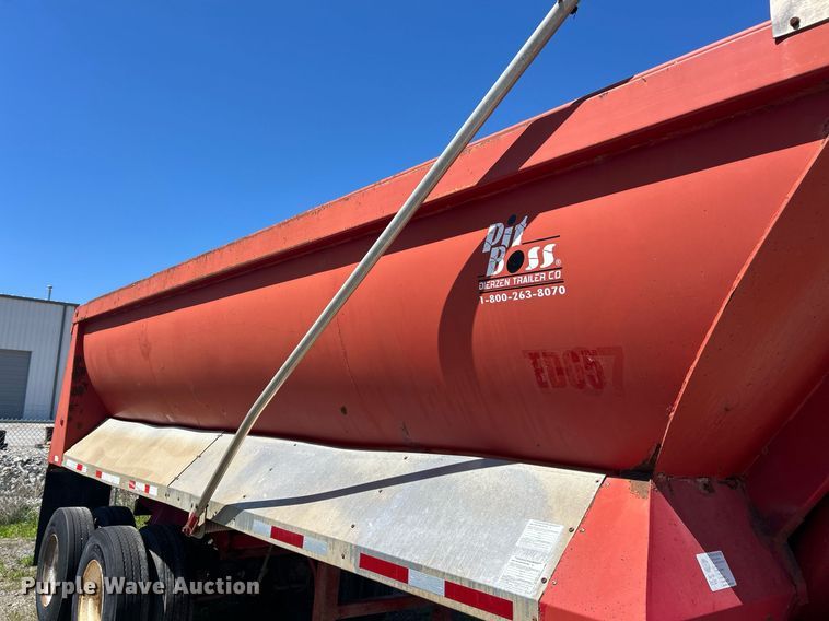 image for item EK2918 2007 Dierzen Kewanee Heavy Ind. Trailers, Inc. Pit Boss TA23QF963SR end dump trailer