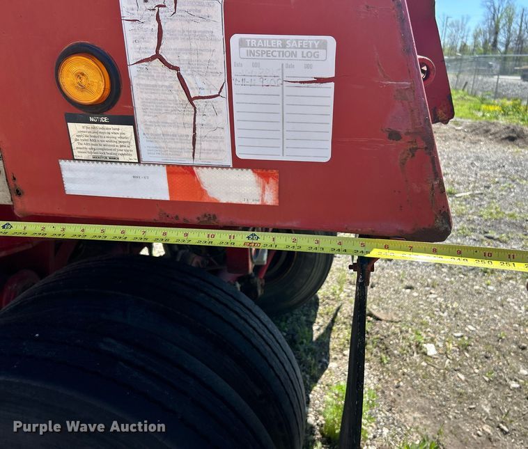 image for item EK2918 2007 Dierzen Kewanee Heavy Ind. Trailers, Inc. Pit Boss TA23QF963SR end dump trailer