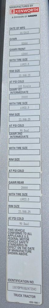 image for item EL2000 2016 Kenworth T680 semi truck