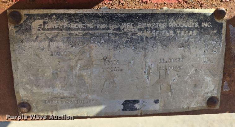 image for item EN8907 1981 Aztec oilfield trailer