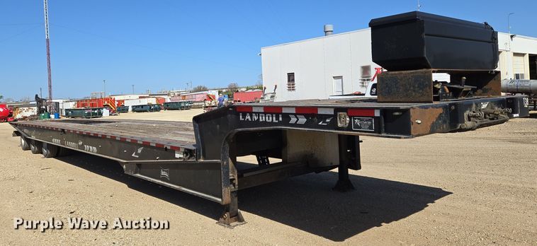 image for item EN8909 2016 Landoll drop deck equipment trailer