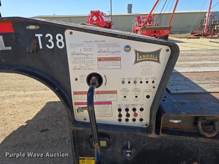 image for item EN8909 2016 Landoll drop deck equipment trailer