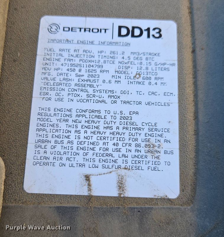 image for item FB9356 2024 Freightliner Cascadia semi truck