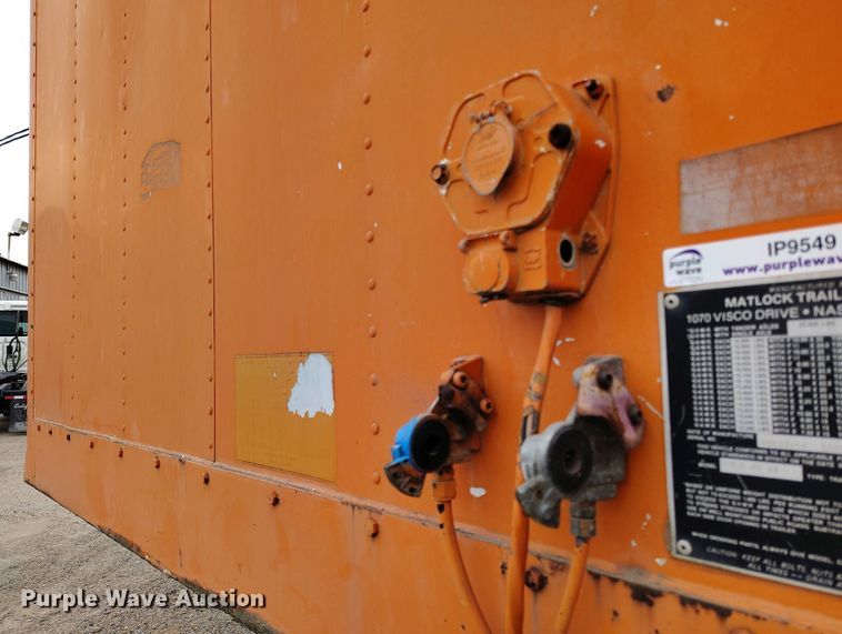 image for item IP9549 1987 Matlock MTET 48 87 dry van trailer