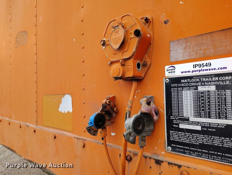 image for item IP9549 1987 Matlock MTET 48 87 dry van trailer