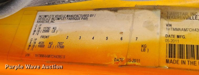 image for item IP9558 2012 International 4300 box truck