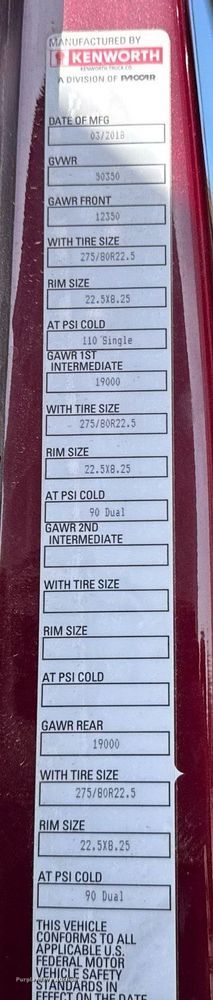 image for item YA0346 2019 Kenworth T680 semi truck