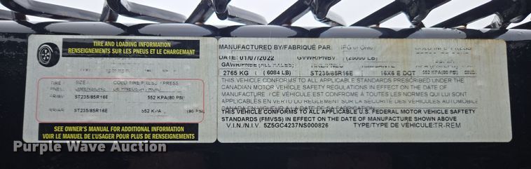 image for item YA0478 2022 Appalachian car carrier