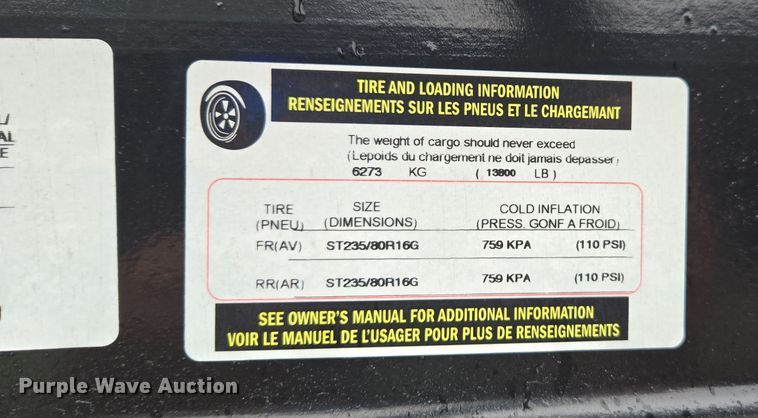 image for item YA0487 2022 Appalachian car carrier