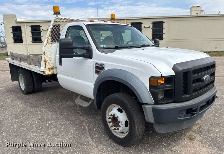 image for item EO0668 2008 Ford F450 Super Duty flatbed truck