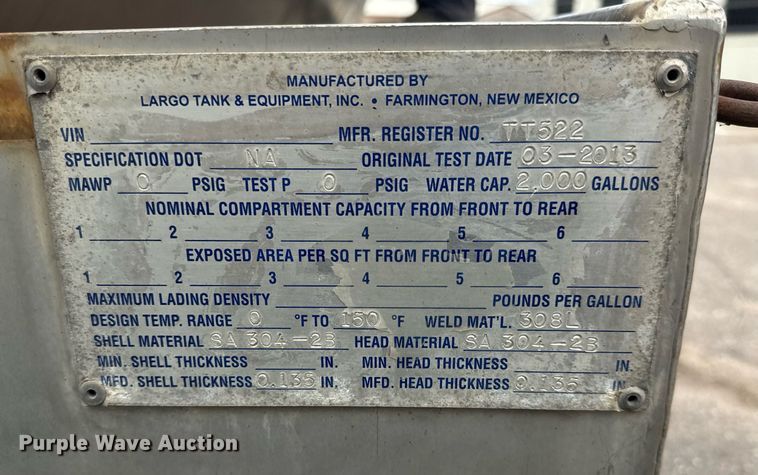 image for item EO0672 2014 Freightliner Business Class M2 tank truck